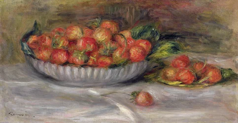 Stillleben mit Erdbeeren, 1914